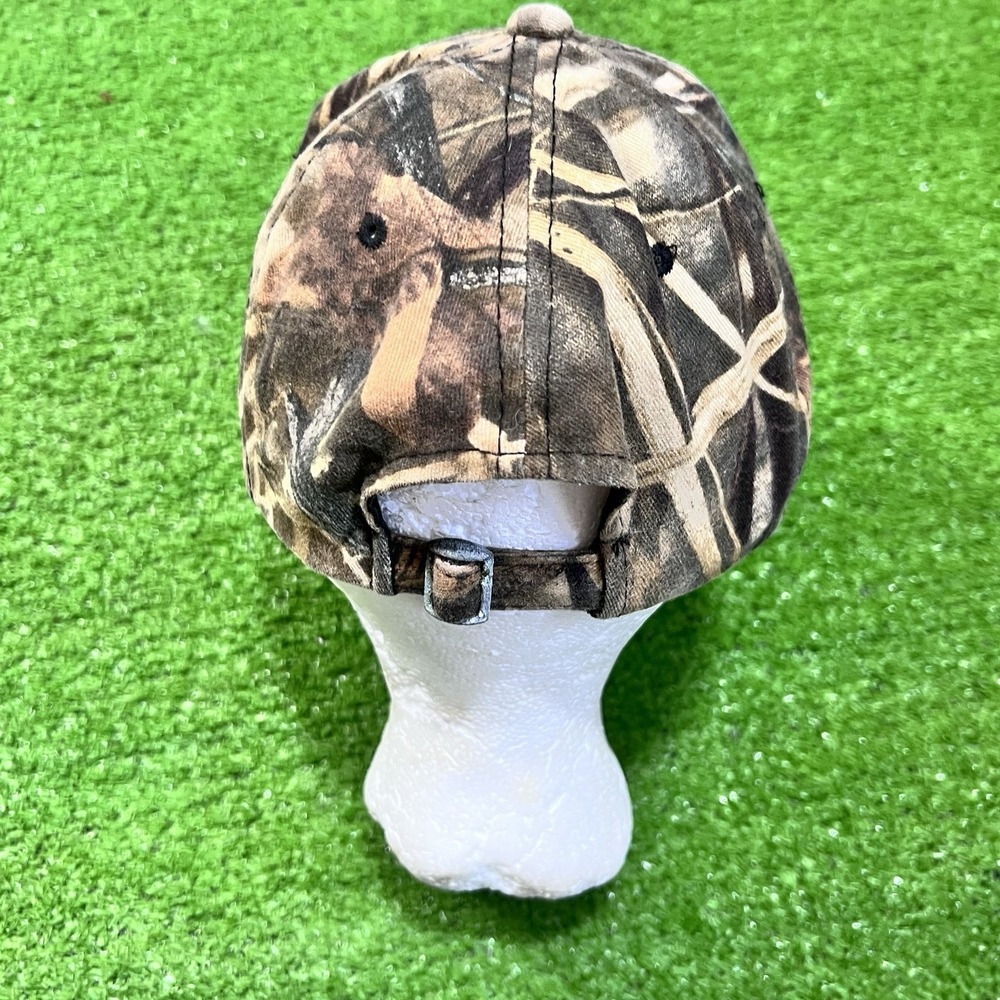 Ducks Unlimited Hat Camo Mossy Oak Cap Wetland Adjustable EUC Outdoor Caps - Picture 4 of 7